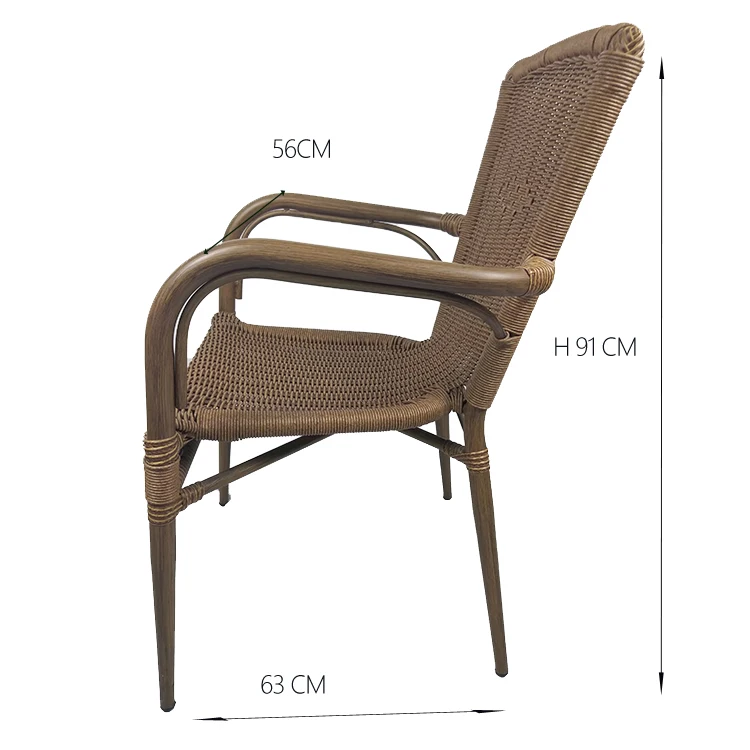 New Design Modern French Rattan Outdoor Chair