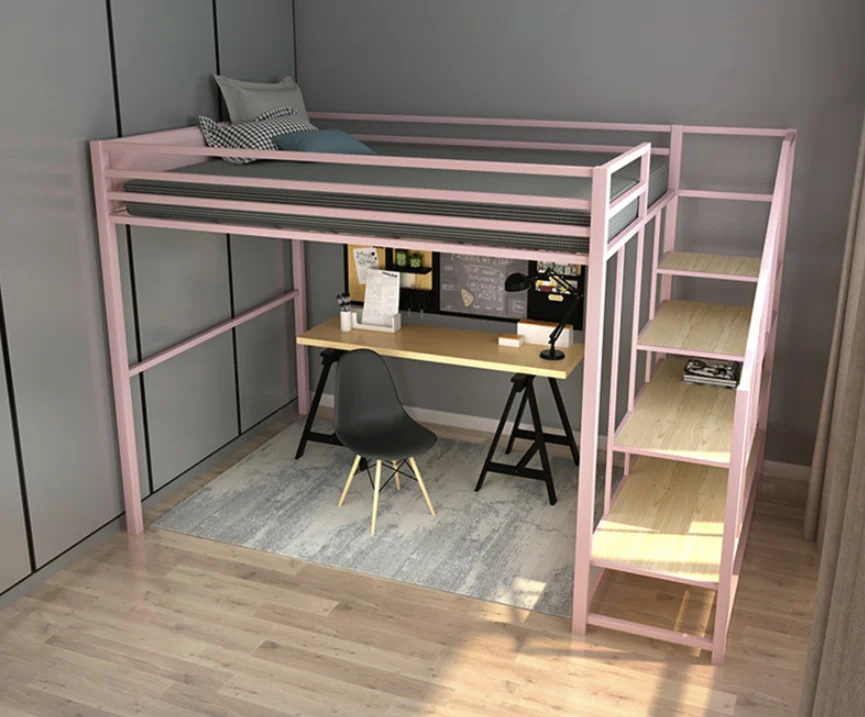 Jzd Loft Bunk Bed Wood Metal Bunk Bed School Hotel Home Furniture New Design Double Beds Buy