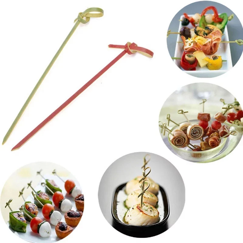 Food Grade Elegant Knot Canape Cocktail Sticks In Bulk Buy Knot