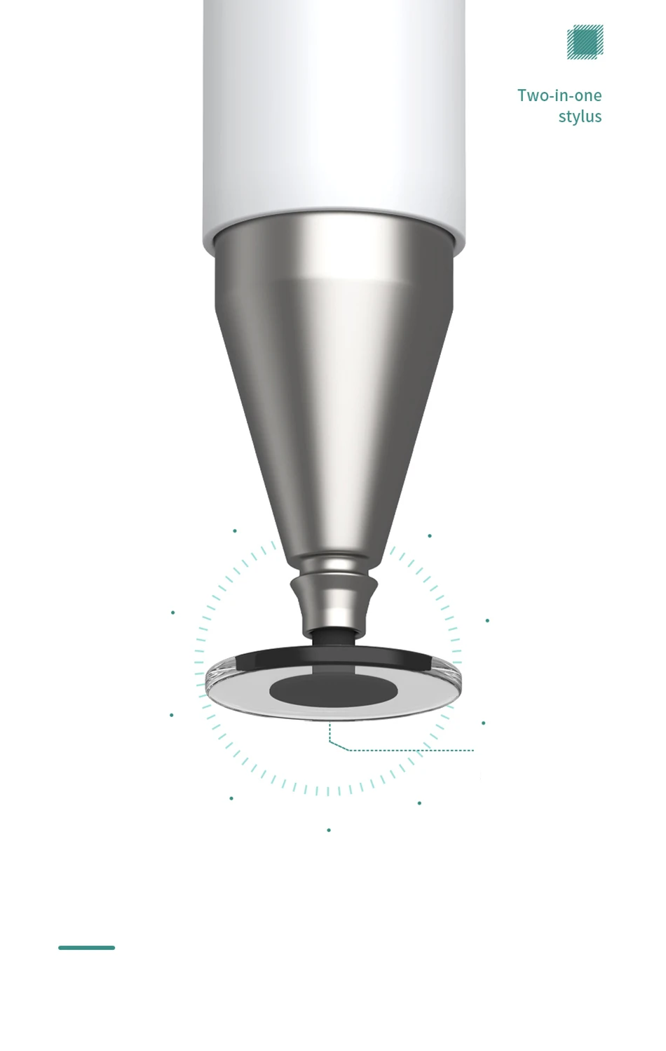 Wiwu Two In One Universal Passive Tablet Stylus Support Android System