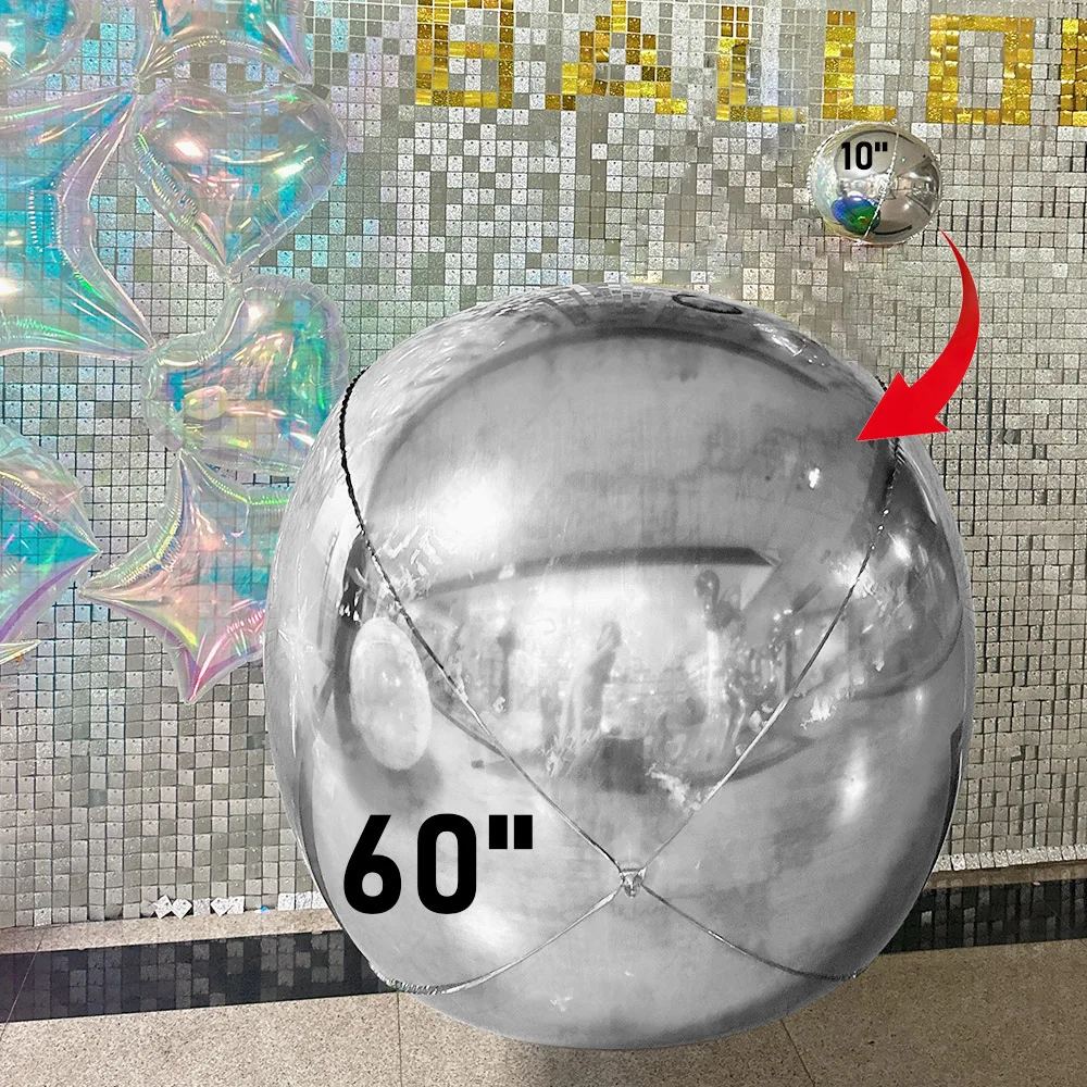 4D Sphere Balloons - Large Outdoor Foil Balloons for Parties
