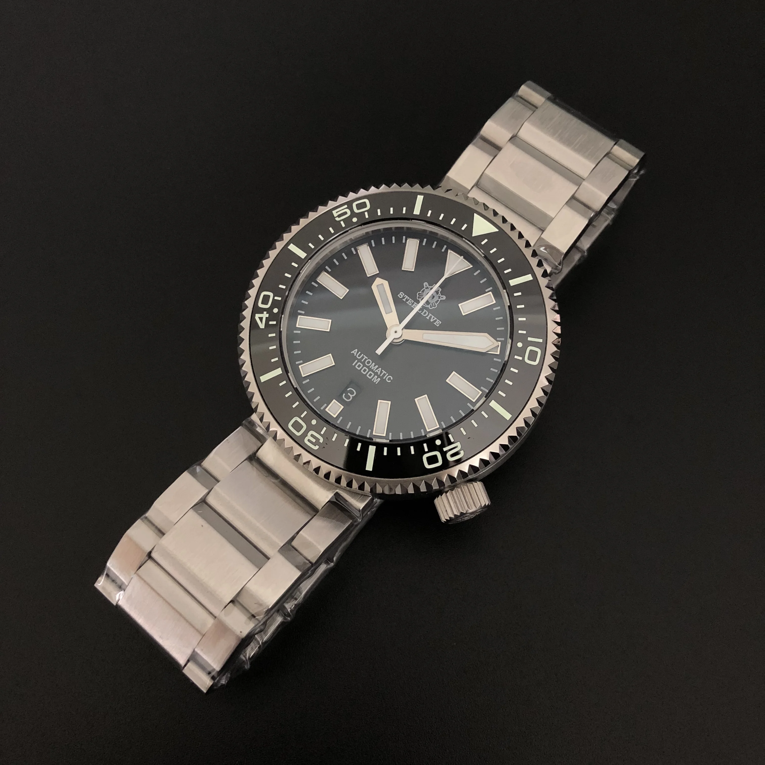 Best Seller Steeldive Brand Sd1970 Upgraded Bicolor Luminous Ceramic