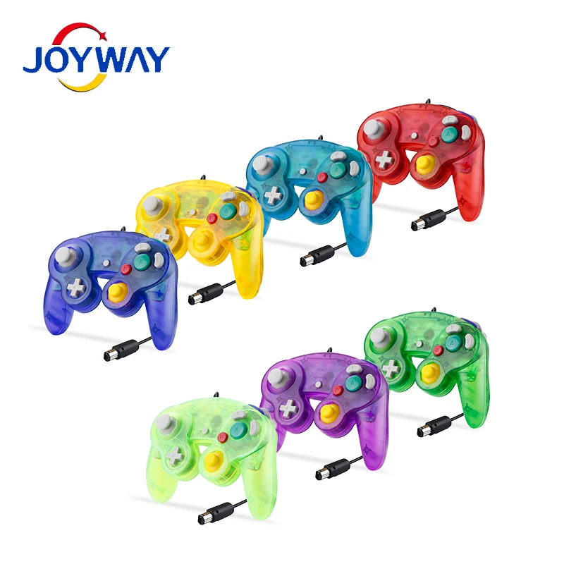 ADHJIE Wireless GameCube Controller showing gyro sensor and battery indicator