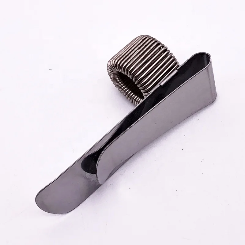 Metal Stainless Steel Clipboard Pencil Holder Spring Metal Clip Pen