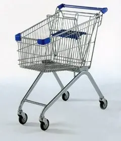 hot sale metal supermarket shopping cart trolley