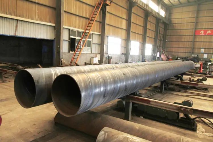 Q235b Large Diameter Spiral Welded And Black Steel Pipe Price Ssaw ...