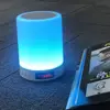 GAS-20 Night Light Bluetooth Speaker Touch Sensor Table Lamp Dimmable Color Changing Night Light Desk Lamp with Mic Support