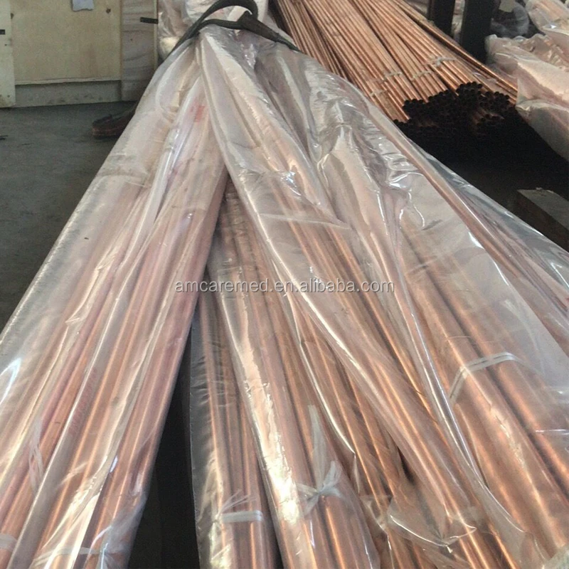 Medical Copper Pipe For Medical Gas Copper Piping Medical Grade Copper Tube 8mm 10mm 12mm 15mm