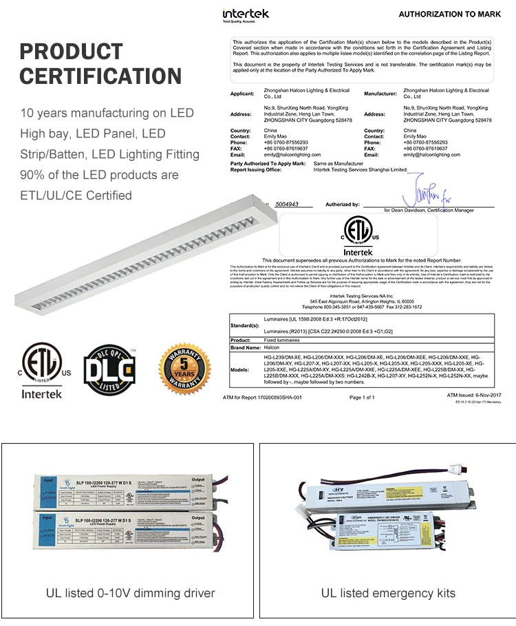 China Manufacturer steel sheet 40 50 watt led office lamp