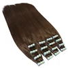 Wholesale100g silky straight remy hair extensions european tape hair