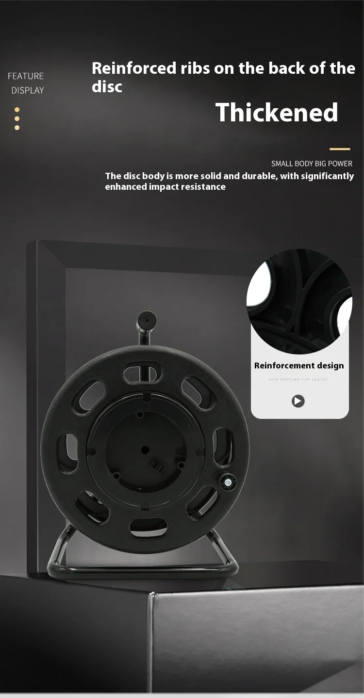 China High Quality UK 4 Socket Extension Cord Reel Manufacturer