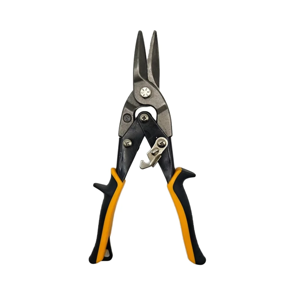 Wholesale Professional Custom Taiwan Type Aviation Tin Snips Industrial Grade Chrome Vanadium Straight Scissors Smooth Steel supplier