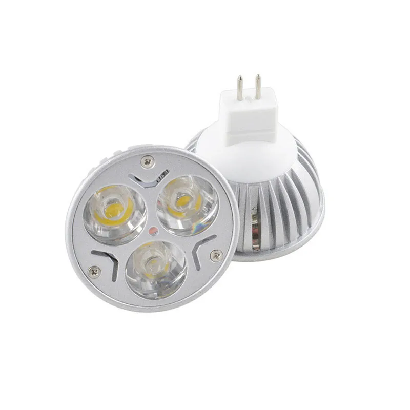 Dimmable 3X3W Led Lamp light MR16 DC 12V Dimmable AC110V 220V LED spotlight led bulbs High Power Lampada E27 GU10 E14 GU53
