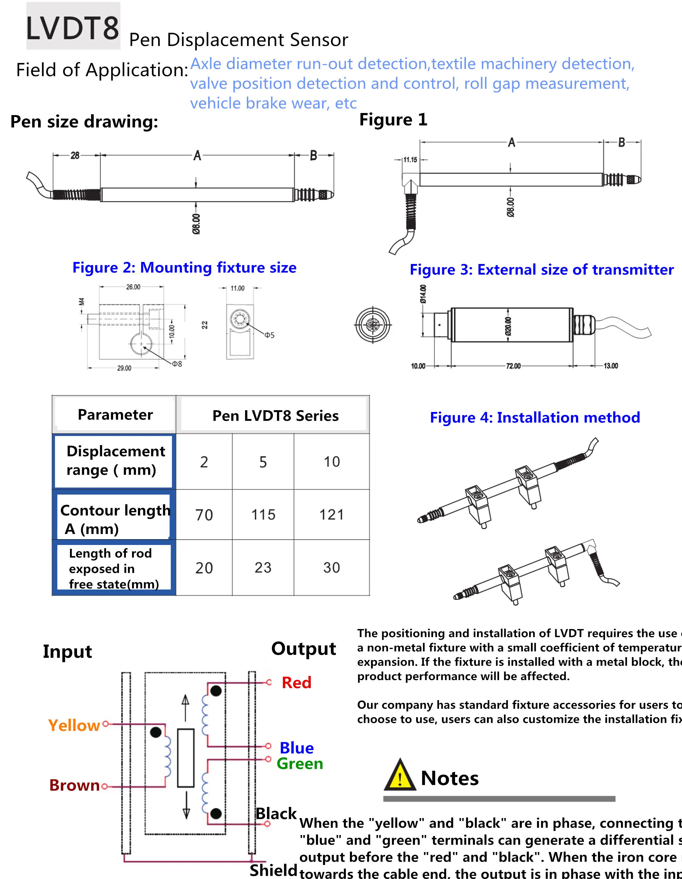 Miran Lvdt8-v2-2.5mm-dl Lvdt 센서 스프링로드 선형 센서 0-10v 출력 Lvdt 센서 Lvdt - Buy ...