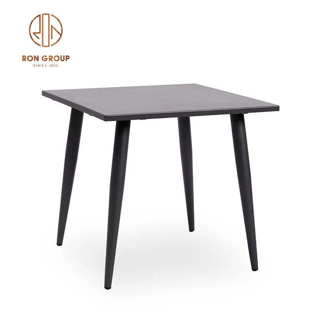 Aluminium square coffee table with Powder coating