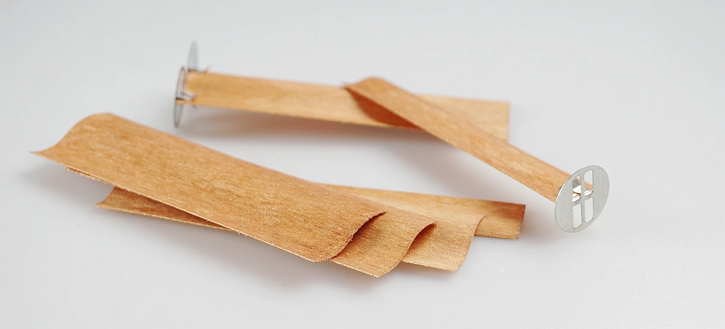 S Shape Ecofriendly Wooden Wicks For Aroma Candle Making Natural