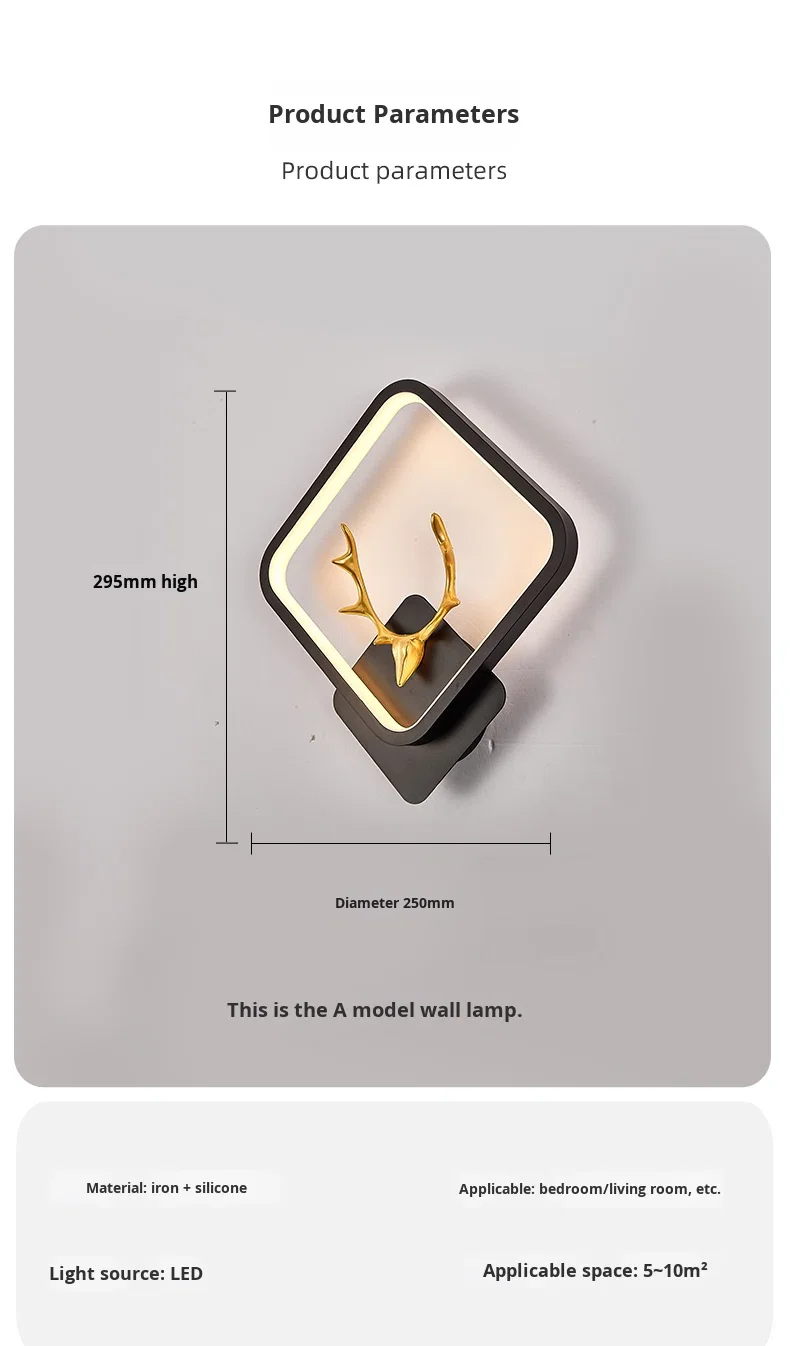 product led iron warm white high cri 90 modern minimalist butterfly design wall lamp for bedroom bedside staircase nordic tv background-19