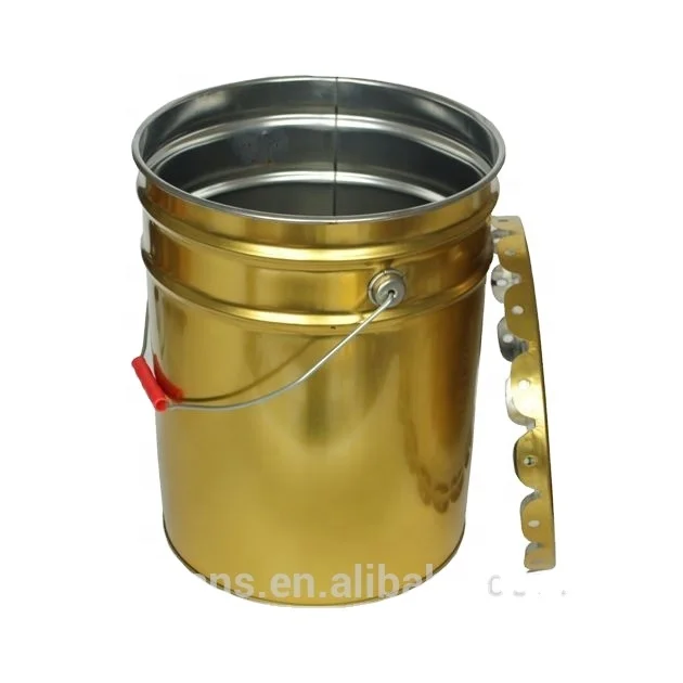 
10 liter gallon metal steel tin paint chemical solvent steel pail galvanized bucket 