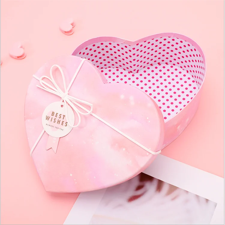 Custom Design Hot Sale Skincare Gift Box Heart Shape Jewelry Box ...