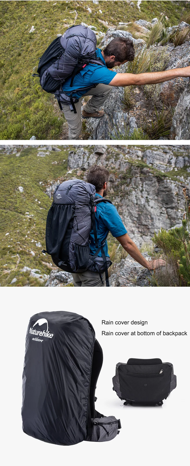 Naturehike Outdoor Camping Mountain Bag 40 60l 5 Rock Series Hiking Backpack View Trekking Bag Naturehike Product Details From Ningbo Naturehike Import And Export Co Ltd On Alibaba Com