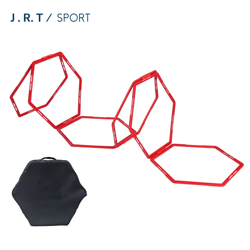 Hexagon Speed And Agility Training Ladder Set Of 6 Rings Sport