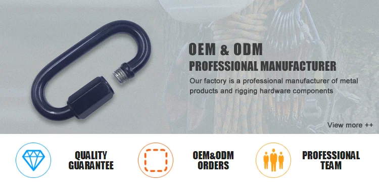 Plated Rigging Hardware Accessories BT-508 Galvanized Black Quick Link Robe Hooks Quick Link Lifting Fittings