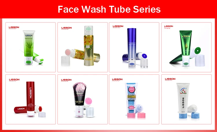 Oval Tube Hot Selling Face Wash Packaging Tube with silicon brush applicator