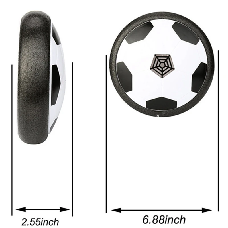 LED Light Football Flashing ball Toys Air Power Soccer Balls Disc Gliding Multi-surface Hovering Game Toy Kid Chidren Gift