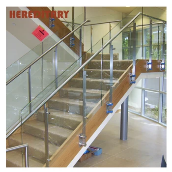 Tempered Glass Stair Railing Cost Stainless Steel Staircase Plexiglass Balustrade - Buy Glass ...