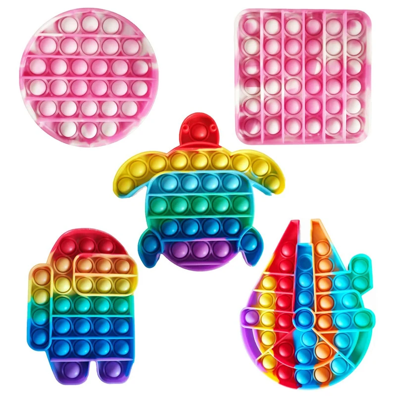 

Pop It Fidget Toy,100 Pieces, Purple,green,yellow,orange