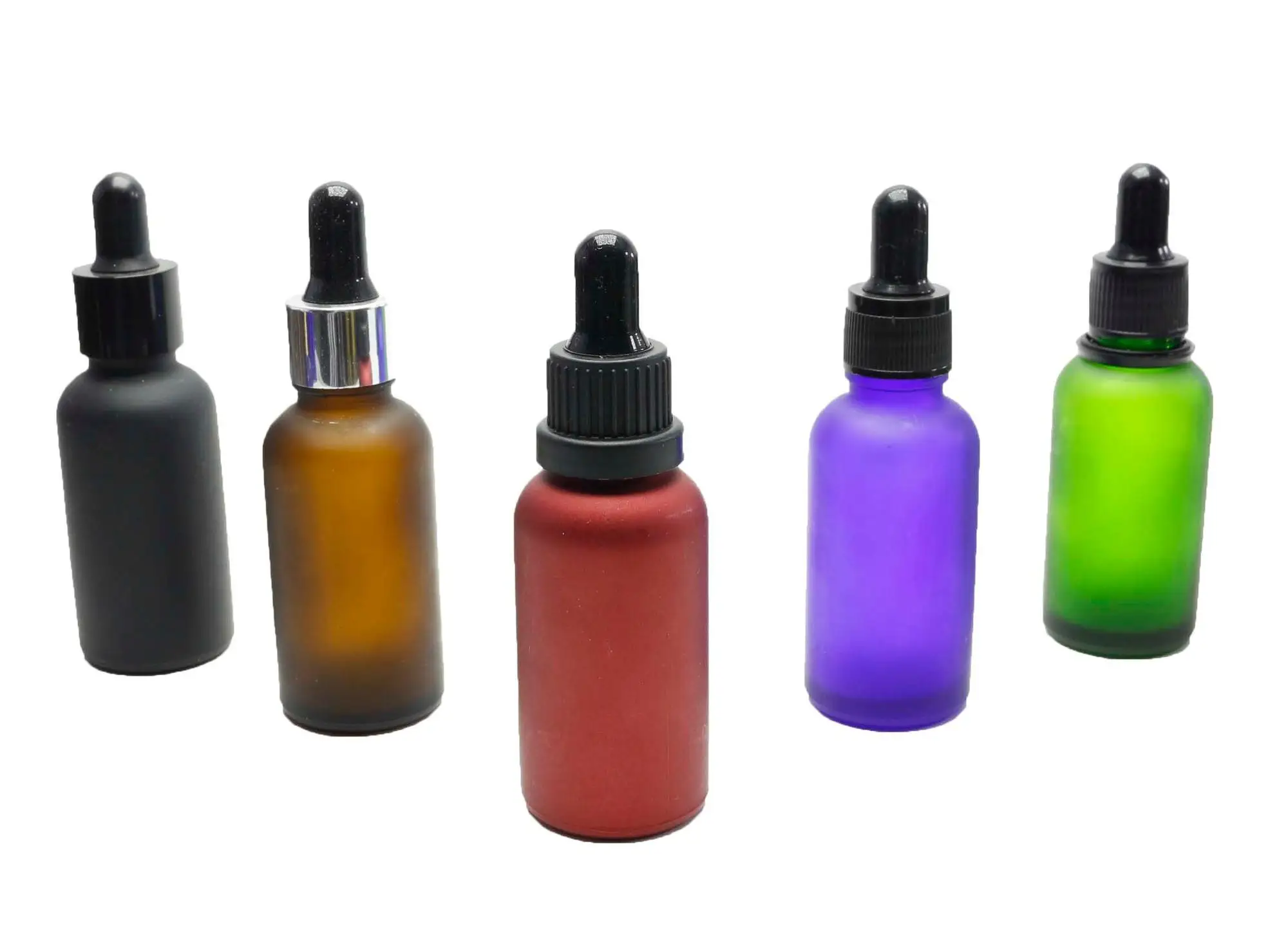 5ml 10ml 15ml 20ml 30ml 50ml 100ml Black Glass Dropper ...
