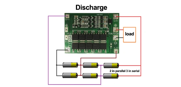 Bms 4s 40a подключение схема