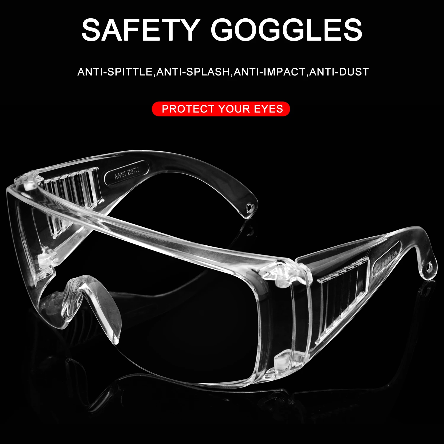 Eye Protect Chemical Safety Googles Ready To Ship Anti Splash Goggles