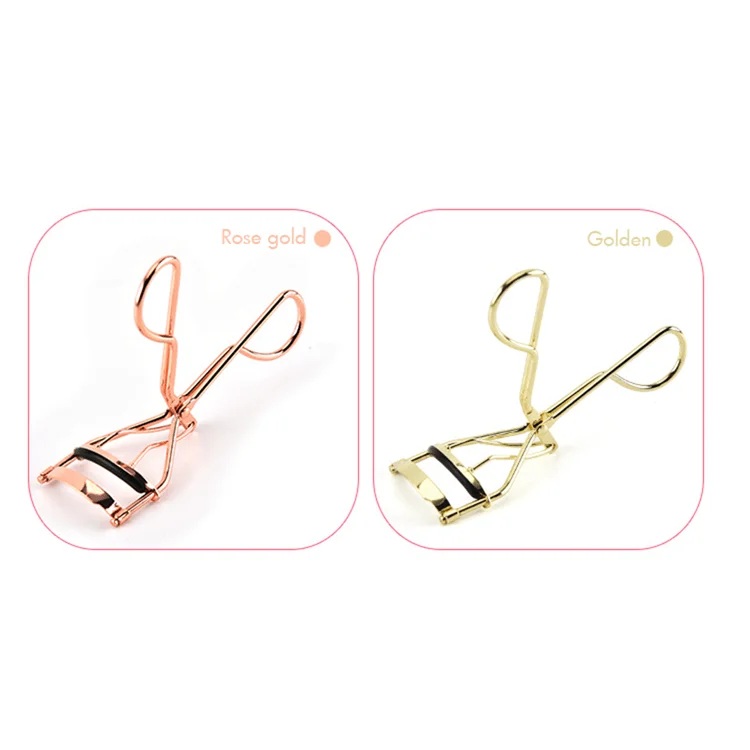 Best Low Moq Wholesales Oem Metallic Stainless Small Micro Mini Pink Rose Gold Custom Logo Private Label Set Eyelashes Curler