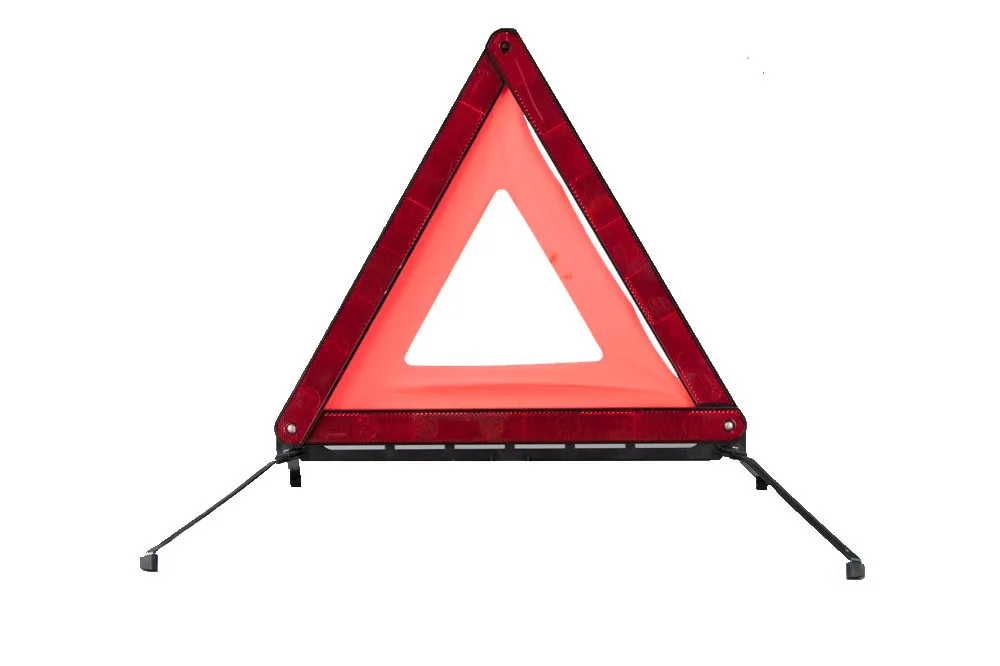 Emergency Traffic Car Warning Triangle for Roadway safety TRaffic Signs with   Led Flashing Light