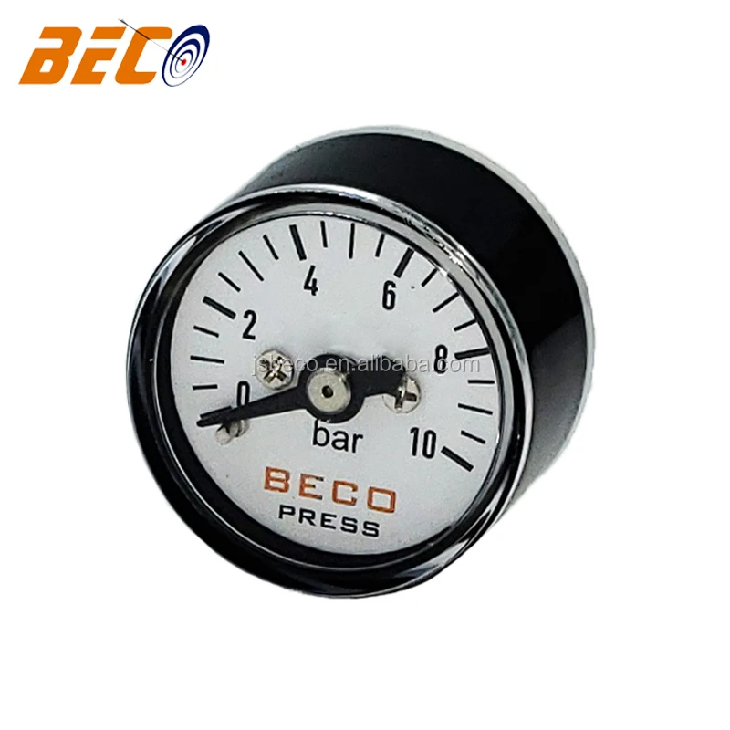 Beco 1 Inch Mini 10bar Air Pressure Gauge With Abs Plastic Case,Mini