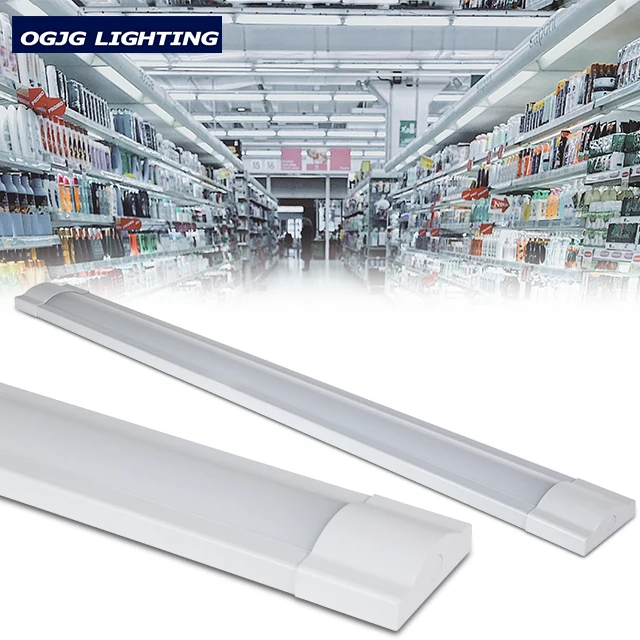 OGJG DLC dimmer lamp warehouse emergency battery led batten light fixture