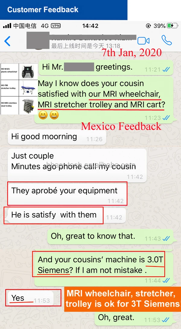 MRI compatible stretcher / non-magnetic/ suitable for MR 3.0T /1.5T/ CE approved