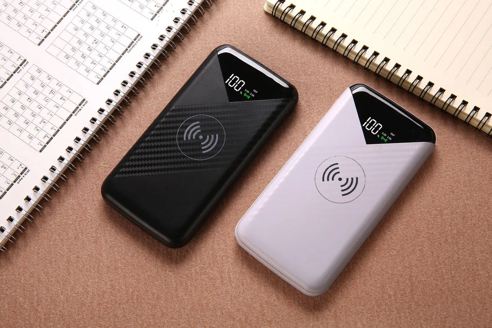 10000 mah Power Bank External Battery Bank Built-in Wireless Charger Powerbank Portable QI Wireless Charger for Samsung - ANKUX.COM