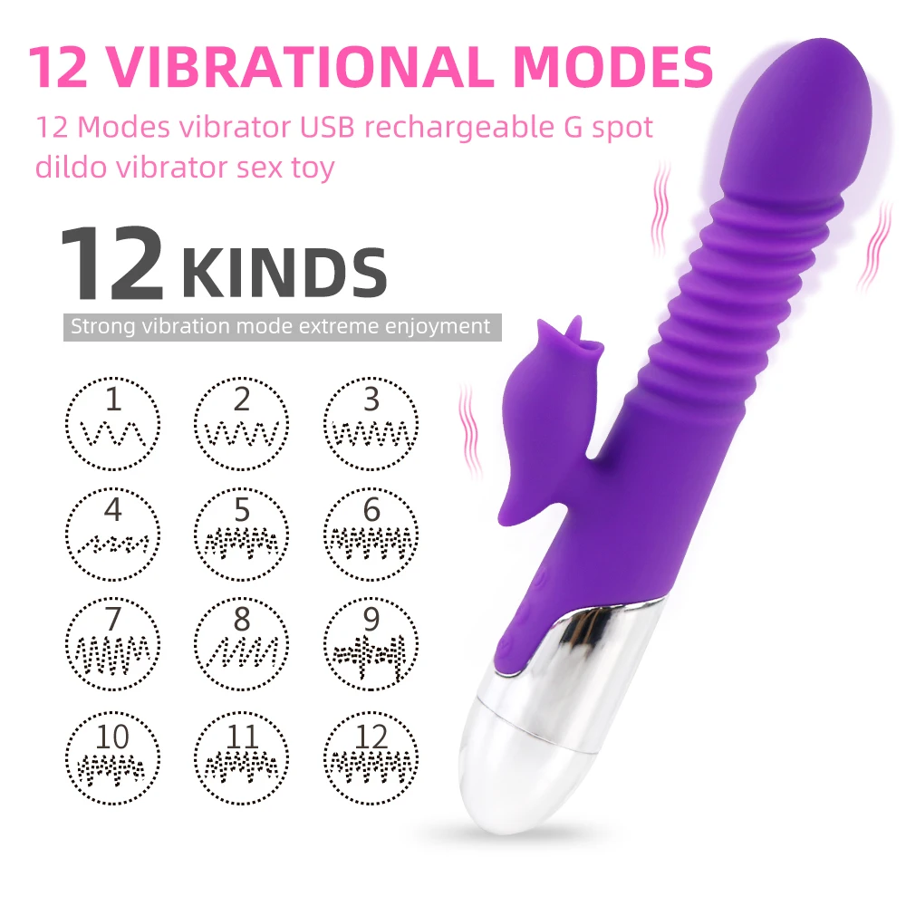 Aimitoy G Spot Rabbit Vibrator For Women Dual Vibration Silicone 