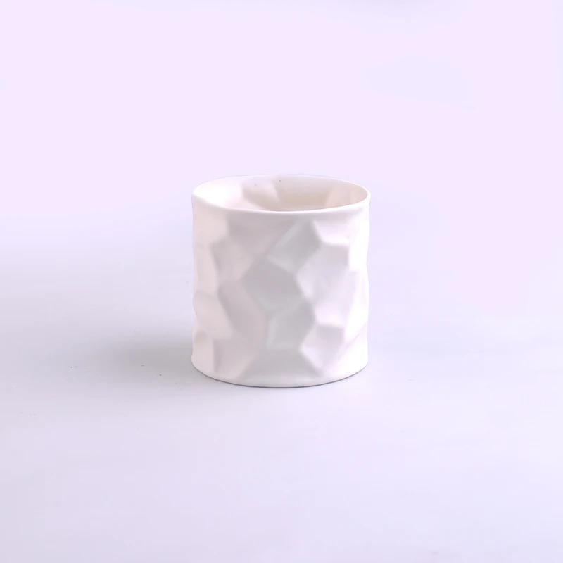 290ml Pure White Ceramic Candle Holder Wedding Decoration
