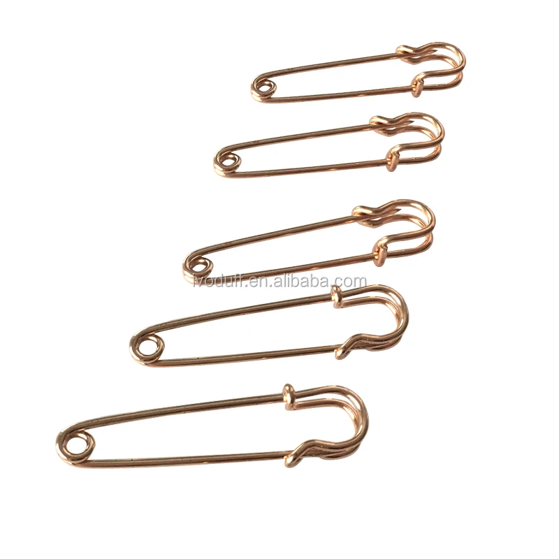 High Quality Rose Gold Giant Safety Pin,Extra Large Safety Pin For Sale