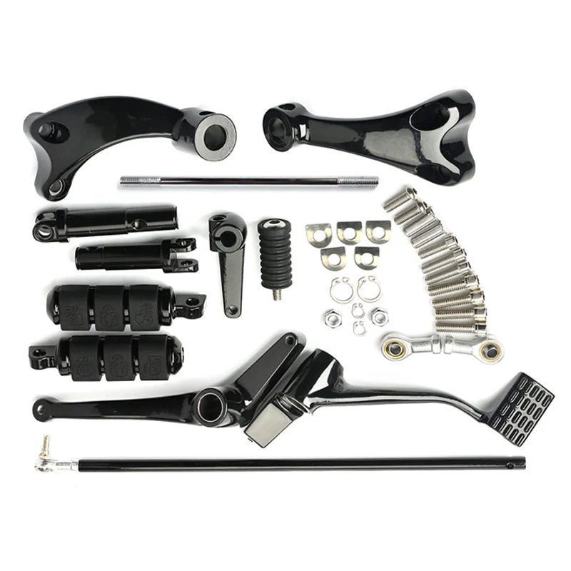 Selected 2014-2018 Complete Kit Black Forward Controls Foot Pegs Levers Linkages for Harley Sportster XL 1200 883 