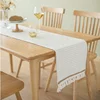 Chinese unique waffle design 100% cotton fabric hand sewing table runner for rectangle tables
