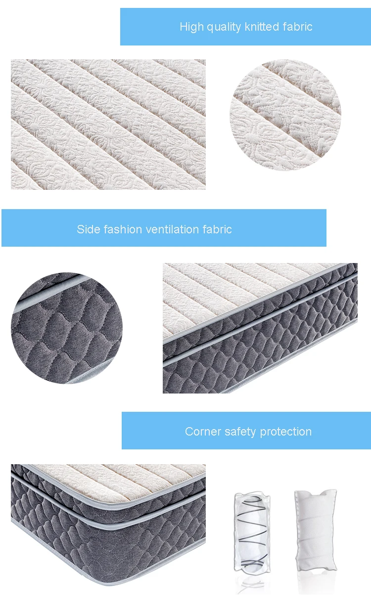 Best factory europe top roll up spring mattress queen
