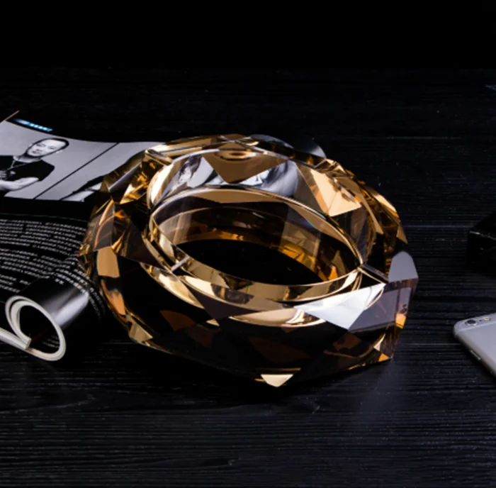 Luxury Glass Ashtray Color Crystal Ashtray Cigarette Ashtray Buy