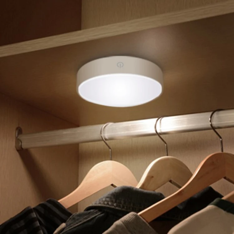 Portable Wireless Lamp Hand Touch Switch Led Brightness Adjustment Usb Cob Cabinet wardrobe puck lights