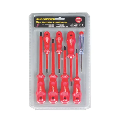 9pcs household repair tools kit electronic screwdriver set