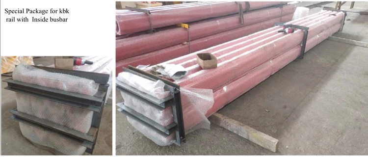 KBK II-R rail track with integrated conductor lines inside busbar system for sale