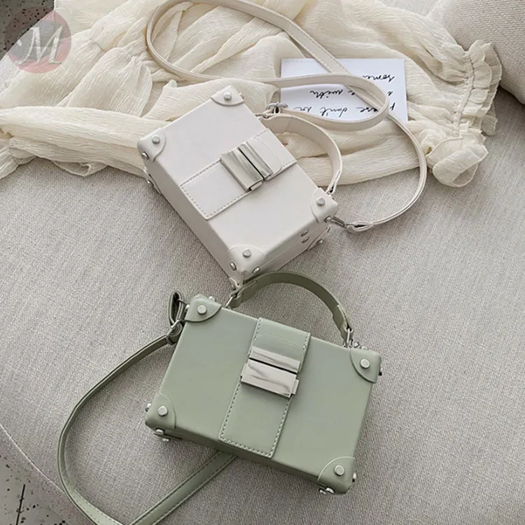 0270410 New fashion Female Bag Shoulder Messenger Portable Small Square Bag Box Bag Fashion Handbags Female